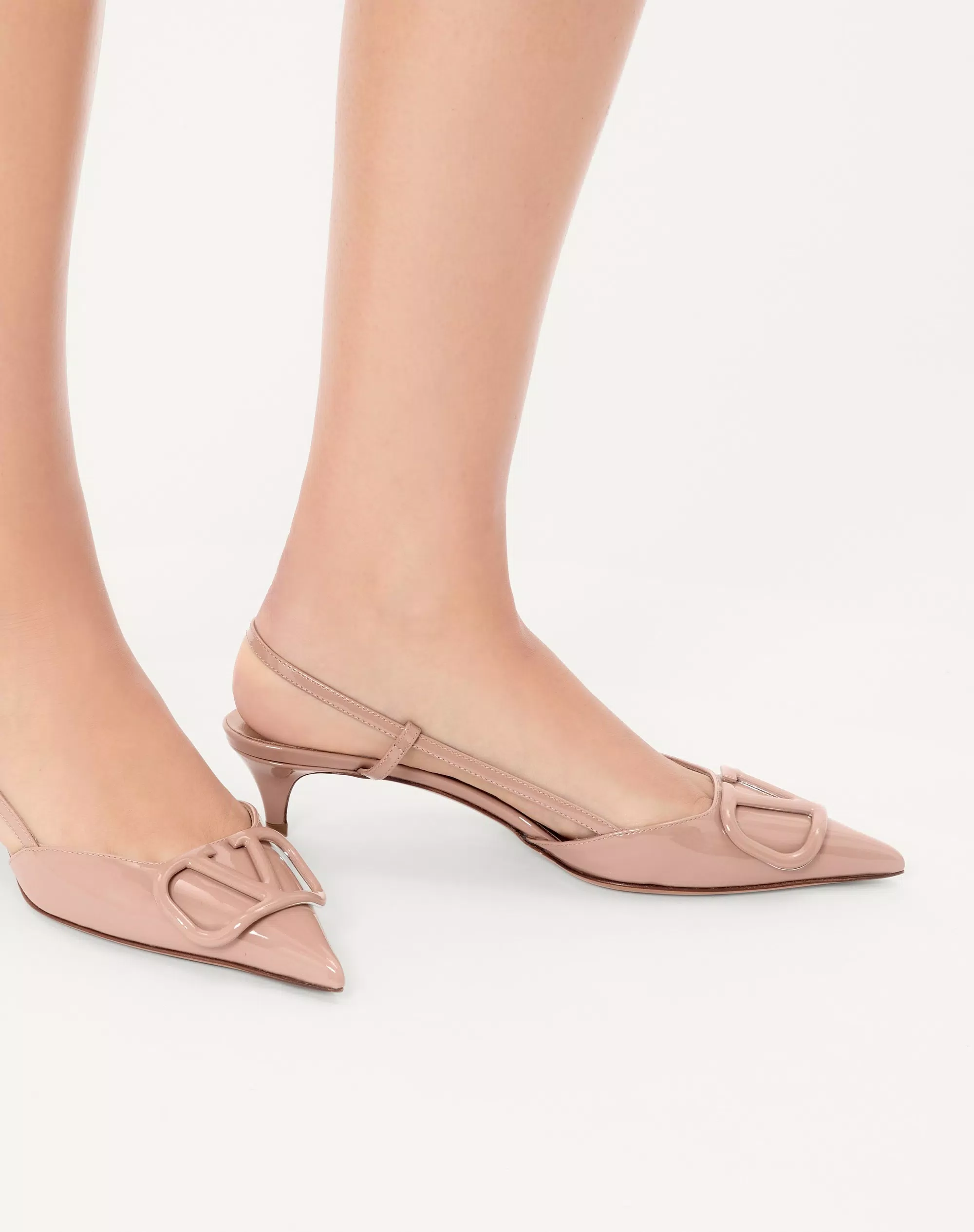 Valentino Vlogo Signature Patent Leather Slingback Pump 40Mm / 1.6 In. - Image 7